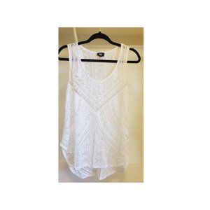 Mossimo Supply Co Aztec Tank | Women's M | White Transparent